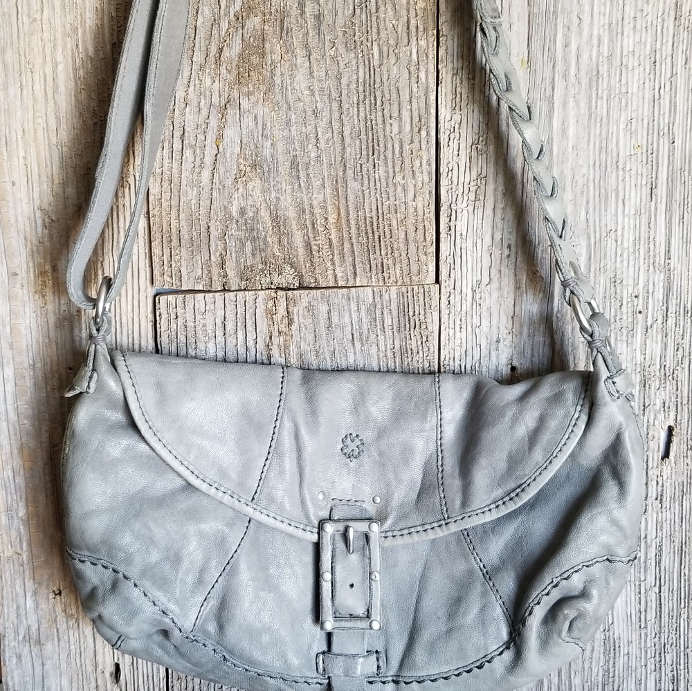 LUCKY BRAND - Gray soft Italian leather purse